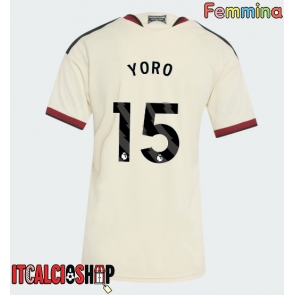 Manchester United Leny Yoro #15 Terza Maglia Femmina 2026-27 Manica Corta